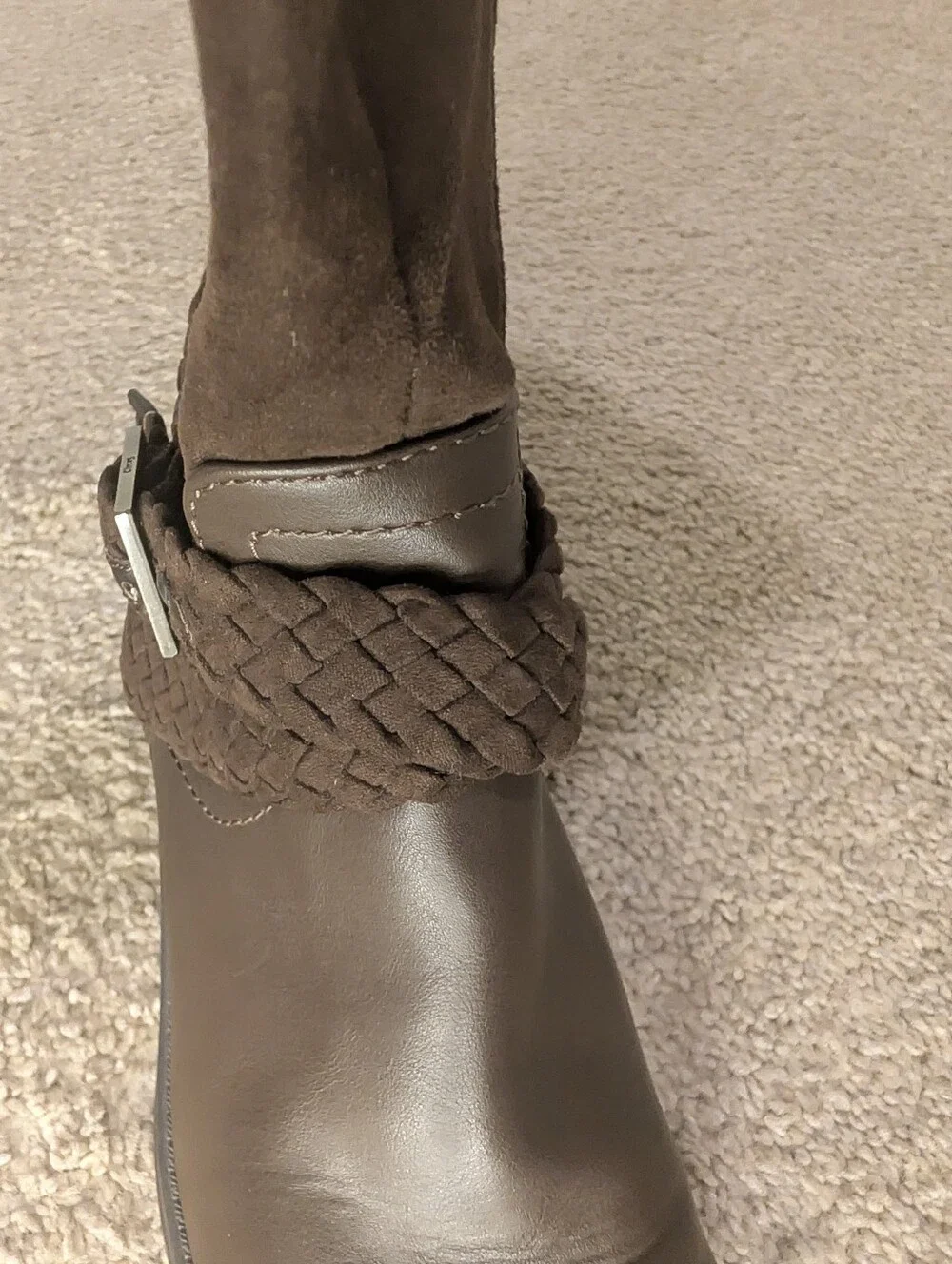 Circus by Sam Edelman 'Perry' Dark Brown Knee High Leather & Suede Boots